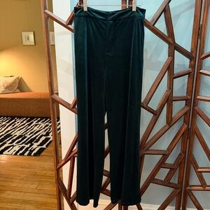 Forever 21 Dark Green Velvet Trousers